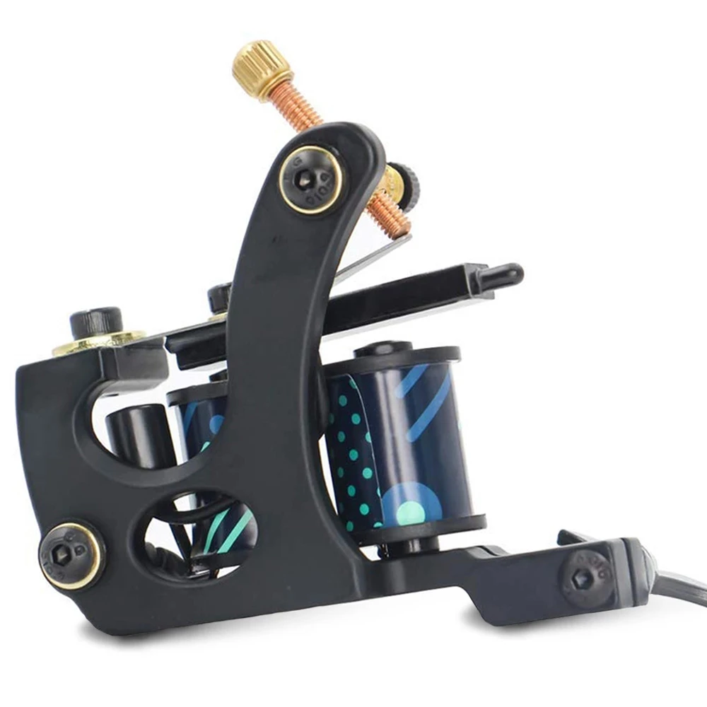 New Professional Coils Tattoo Machine 10 Warp Coils Cast Iron Handmade Tattoo Guns For Tattooing Liner Shader Tattoo Supplies
New Professional Coils Tattoo Machine 10 Warp Coils Cast Iron Handmade Tattoo Guns For Tattooing Liner Shader Tattoo Supplies