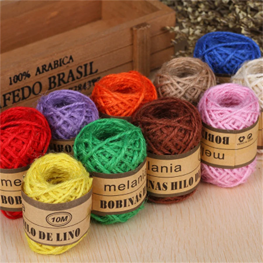 10M Jute Twine DIY Hemp Rope Linen Cord Jute Thread Yarn Decor for Toy Crafts Parts Vintage Rustic Wedding Decoration Tools 2022
10M Jute Twine DIY Hemp Rope Linen Cord Jute Thread Yarn Decor for Toy Crafts Parts Vintage Rustic Wedding Decoration Tools 2022