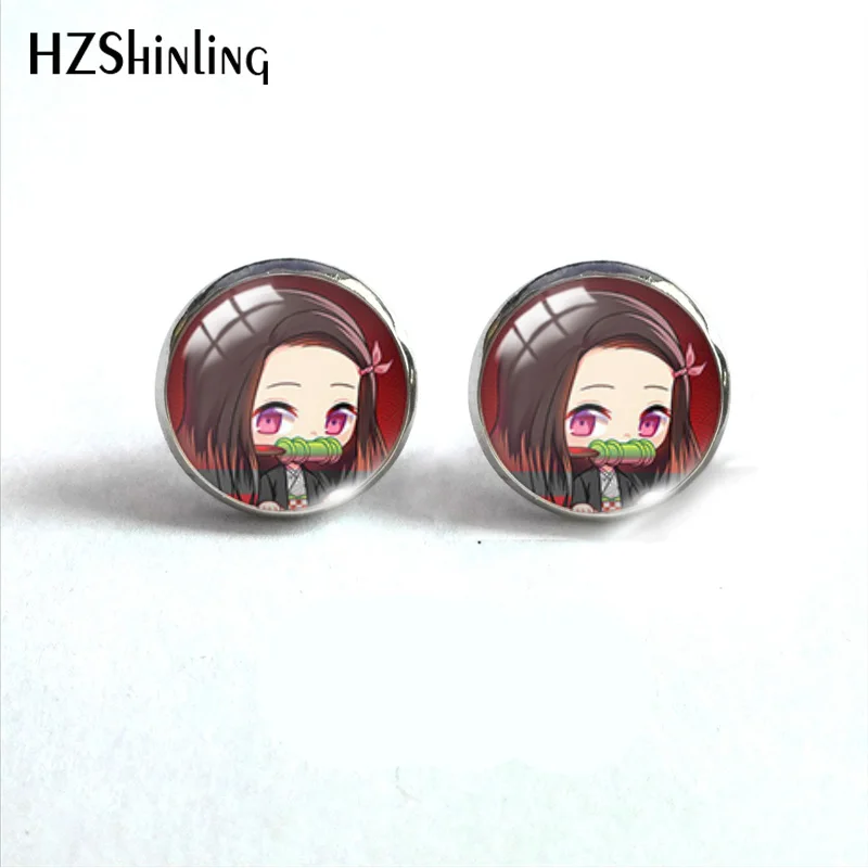 Demon Slayer Kimetsu No Yaiba Cartoon Round Earrings Glass Cabochon Jewelry Earrings for Women
Demon Slayer Kimetsu No Yaiba Cartoon Round Earrings Glass Cabochon Jewelry Earrings for Women
