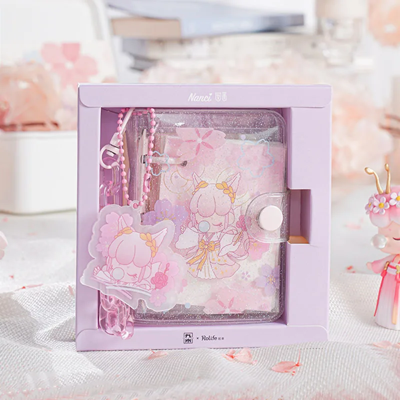 Mini Pink Loose Leaf Notebook Nanci Portable Notepad Cute 3 Ring Journal Transparent Chain Pocket Diary Daughter Girl Gifts 
Mini Pink Loose Leaf Notebook Nanci Portable Notepad Cute 3 Ring Journal Transparent Chain Pocket Diary Daughter Girl Gifts