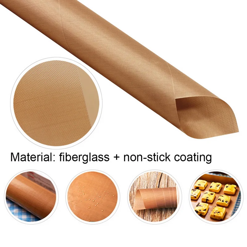 1pc Reusable Baking Mat High Temperature Resistant Sheet Pastry Oilpaper Pad Non-stick BBQ Oven Liners Tool | Дом и сад