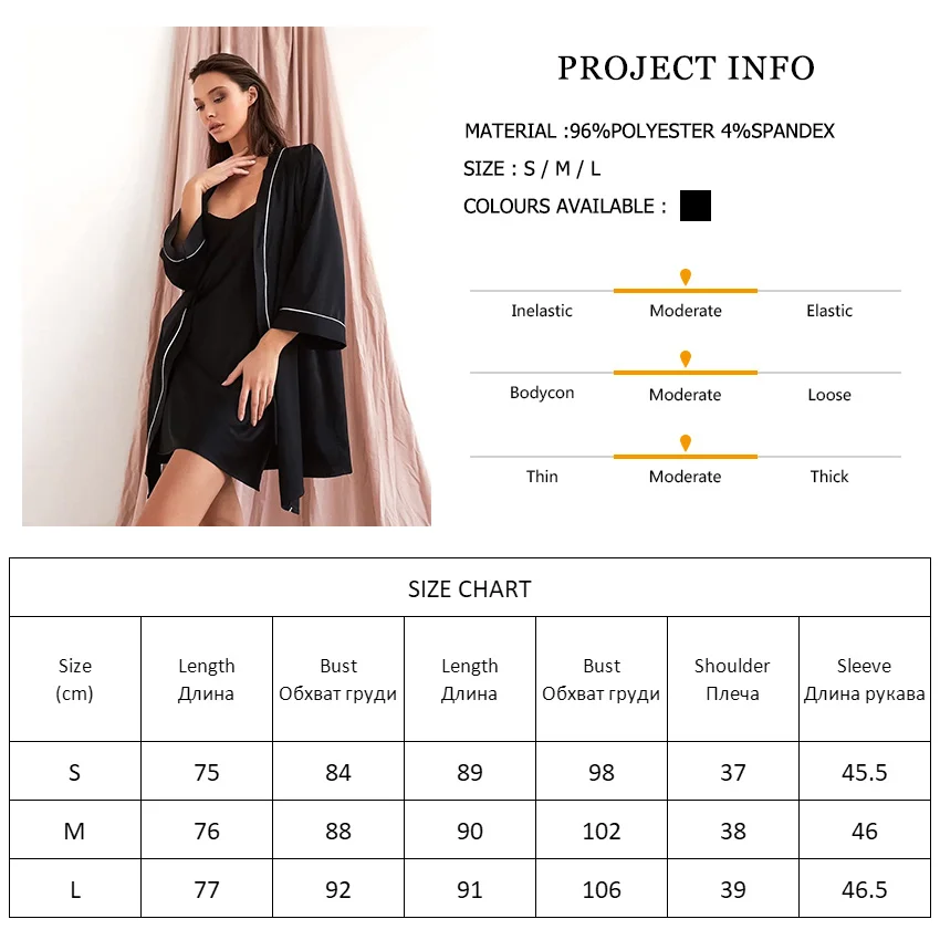 Long Sleeves Robe Sets Strap Nightdress Satin Nightgowns Bathrobe For Women Pajama Robes V Neck Nightwear
Long Sleeves Robe Sets Strap Nightdress Satin Nightgowns Bathrobe For Women Pajama Robes V Neck Nightwear