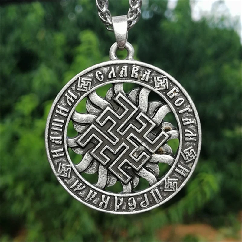 New Slavonic Necklace for Men Retro Style Viking Round Rune Pendant Chain Necklace Gift Fashion Jewelry Discounts
New Slavonic Necklace for Men Retro Style Viking Round Rune Pendant Chain Necklace Gift Fashion Jewelry Discounts
