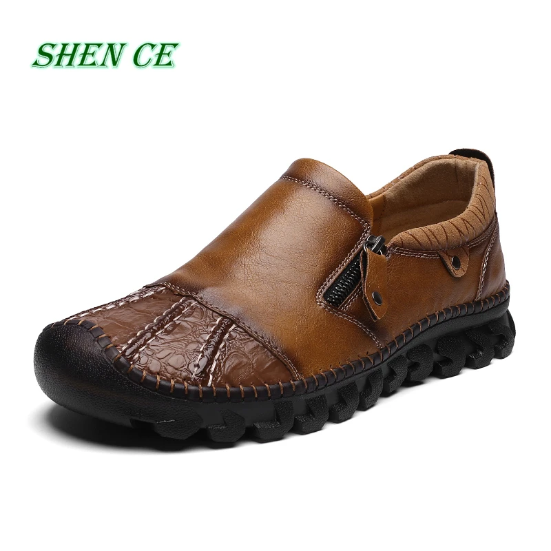 SHEN CE Men's Shoes Made of Genuine Leather Zip Breathable Designer Driving Man Large Size 48 Increase Men Casual Shoes
SHEN CE Men's Shoes Made of Genuine Leather Zip Breathable Designer Driving Man Large Size 48 Increase Men Casual Shoes