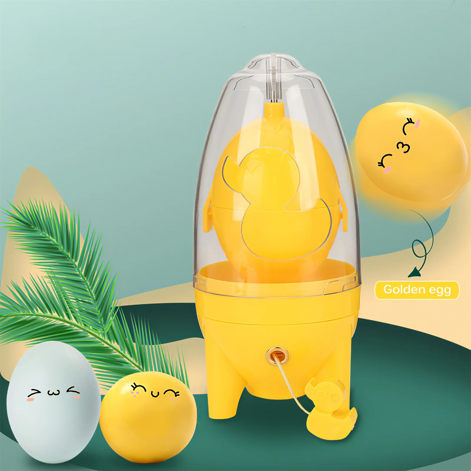 Hand-turned Egg Puller Manual Egg Yolk Egg White Mixer Household Golden Egg Puller with 2 Silicone Pads for Kitchen Home Nursery
Hand-turned Egg Puller Manual Egg Yolk Egg White Mixer Household Golden Egg Puller with 2 Silicone Pads for Kitchen Home Nursery