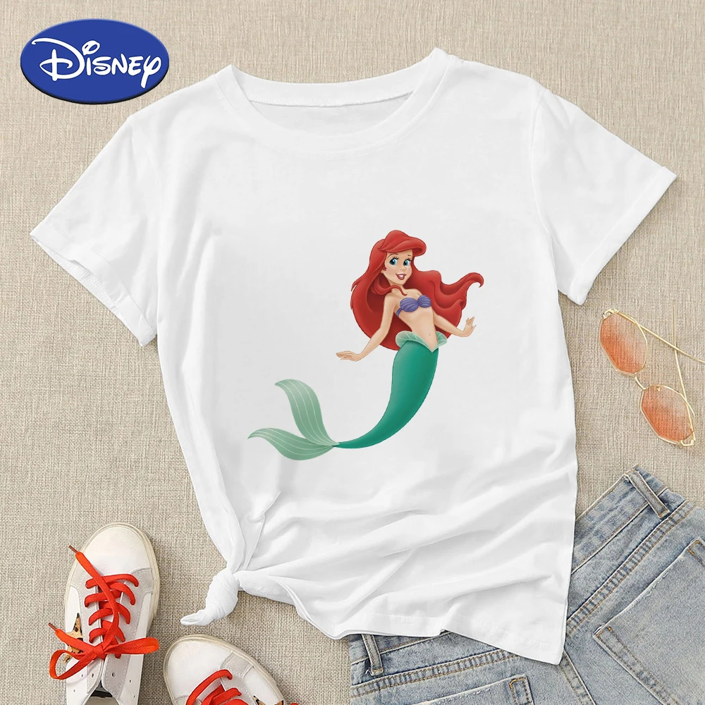 Disney Ariel Princess Oversized T-shirt Women Pretty Aesthetic Printed Tshirt Elegant Lady Short Sleeve Clothes Summer Casual
Disney Ariel Princess Oversized T-shirt Women Pretty Aesthetic Printed Tshirt Elegant Lady Short Sleeve Clothes Summer Casual