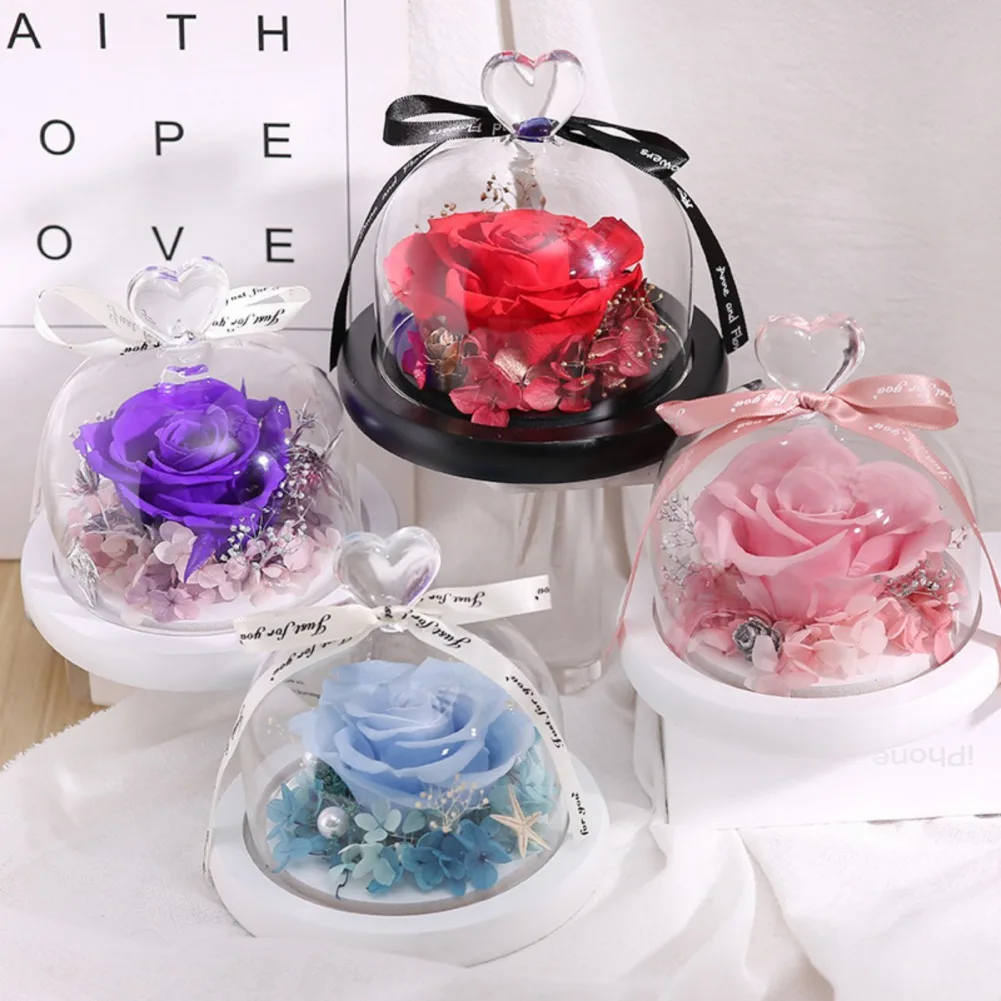 Rose In Glass Dome with LED Light Exclusive Rose Immortal Flower Birthday Eternal Mother Day Present Rose Valentine's Day Gifts
Rose In Glass Dome with LED Light Exclusive Rose Immortal Flower Birthday Eternal Mother Day Present Rose Valentine's Day Gifts
