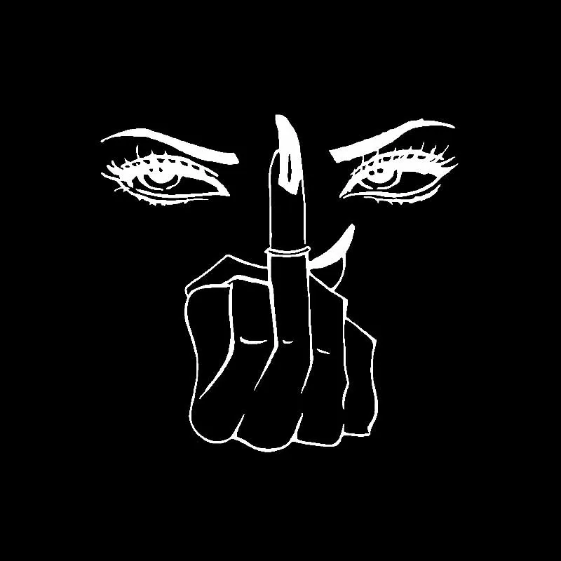 lovely Car Sticker Eyes Girl KK Vinyl Decal Decor Woman Middle Finger Black/Silver 15CM*16CM
lovely Car Sticker Eyes Girl KK Vinyl Decal Decor Woman Middle Finger Black/Silver 15CM*16CM