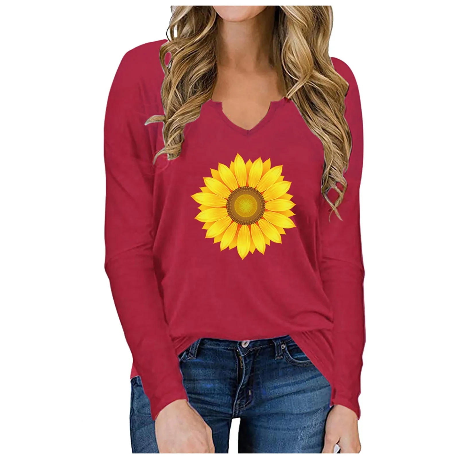 2021 spring Fashion Street V-neck Print Long Sleeve T-shirt Long Sleeve Loose Top t-shirt Fashion tees tops
2021 spring Fashion Street V-neck Print Long Sleeve T-shirt Long Sleeve Loose Top t-shirt Fashion tees tops