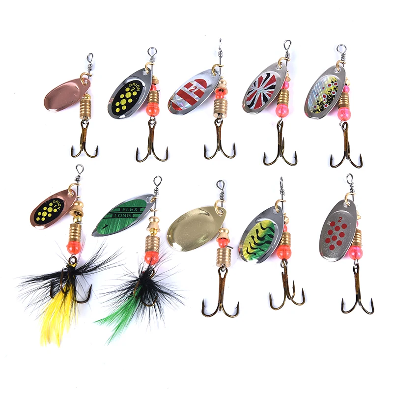 10pcs/lot Fishing Spoon Lures Spinner Bait Fishing Wobbler Metal Baits Spinnerbait Isca Artificial Metal Fishing Baits
10pcs/lot Fishing Spoon Lures Spinner Bait Fishing Wobbler Metal Baits Spinnerbait Isca Artificial Metal Fishing Baits