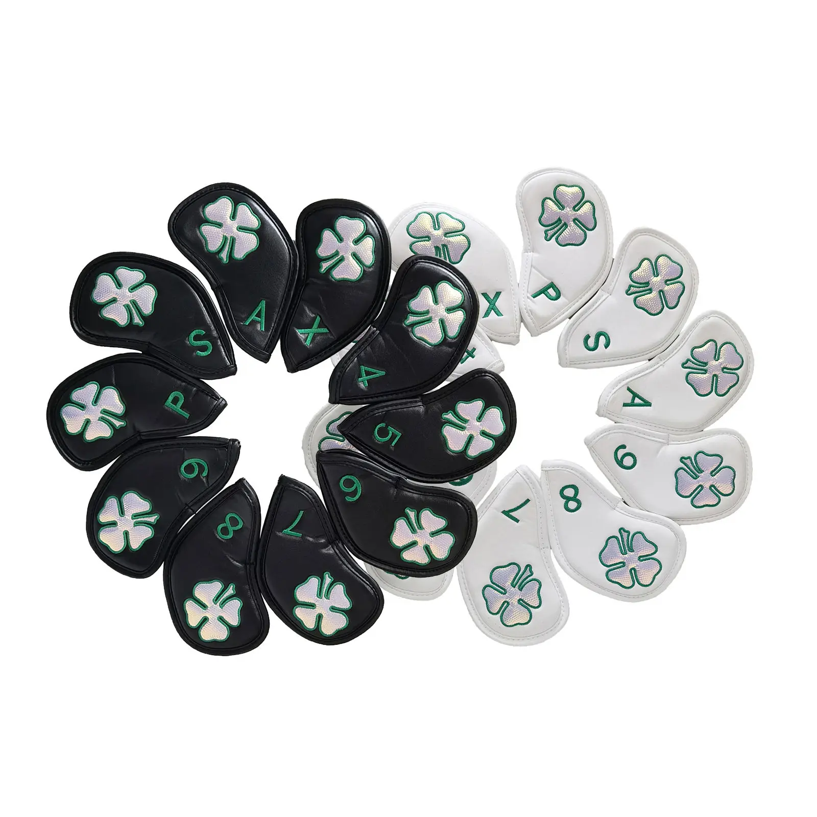 10x Golf Head Covers Driver Tape Accessories Club Hybrid Four Leaf Golf Club Head Covers Golf Iron Head Covers for Woods
10x Golf Head Covers Driver Tape Accessories Club Hybrid Four Leaf Golf Club Head Covers Golf Iron Head Covers for Woods
