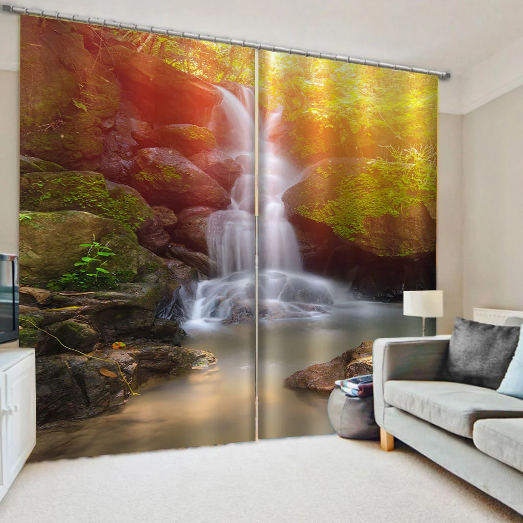 3D Printing Waterfall Landscape Window Curtain Beautiful Nature Scenery Curtains For Living Room Bedroom Window Treatment
3D Printing Waterfall Landscape Window Curtain Beautiful Nature Scenery Curtains For Living Room Bedroom Window Treatment