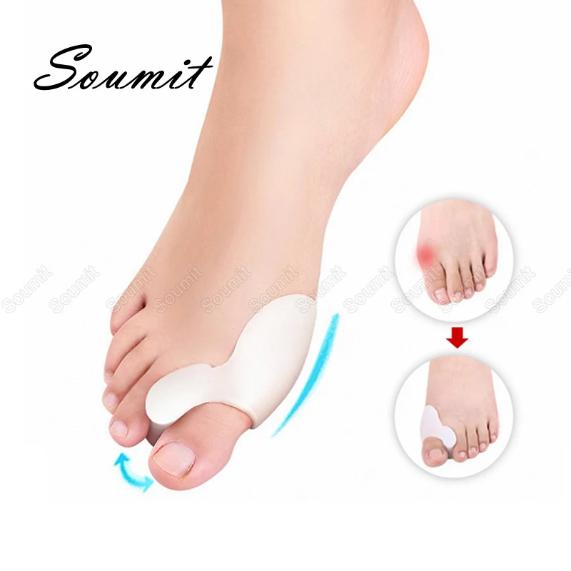 Silicone Gel Bunion Thumb Separator for Big Toe Corrector Splint Hallux Valgus Orthosis Correction Foot Care Relief Protect Pads
Silicone Gel Bunion Thumb Separator for Big Toe Corrector Splint Hallux Valgus Orthosis Correction Foot Care Relief Protect Pads