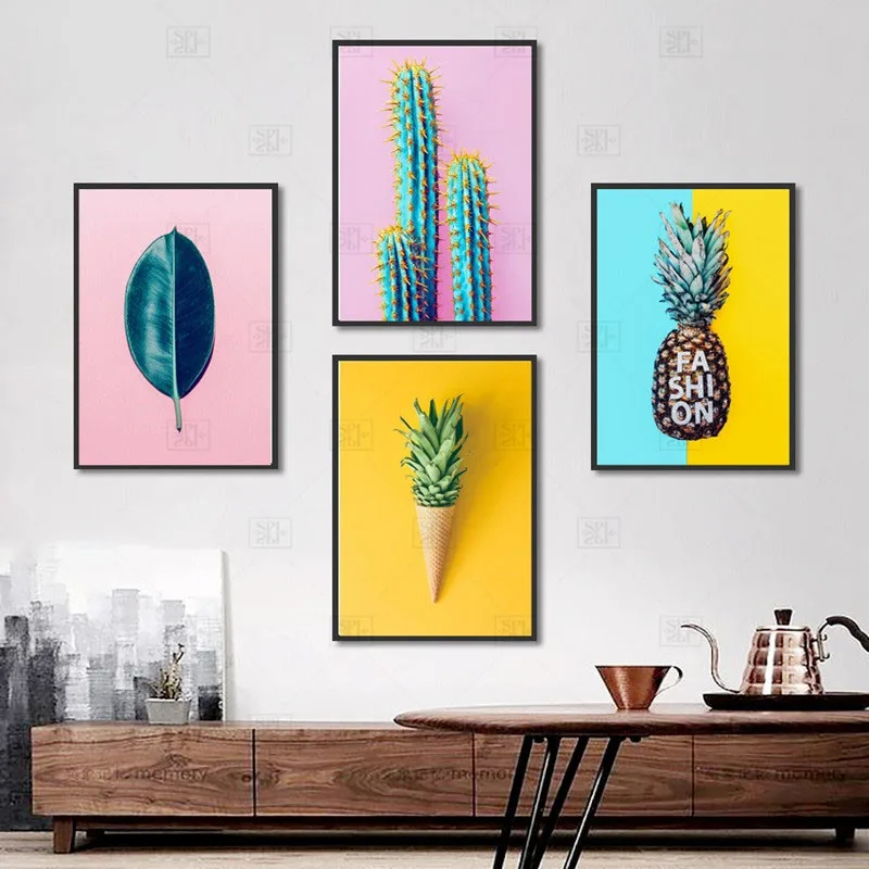 Nordic Fresh Fruit Plants Picture Wall Art Flower Pineapple Cactus Home Poster HD Print Modular Canvas Painting For Living Room
Nordic Fresh Fruit Plants Picture Wall Art Flower Pineapple Cactus Home Poster HD Print Modular Canvas Painting For Living Room
