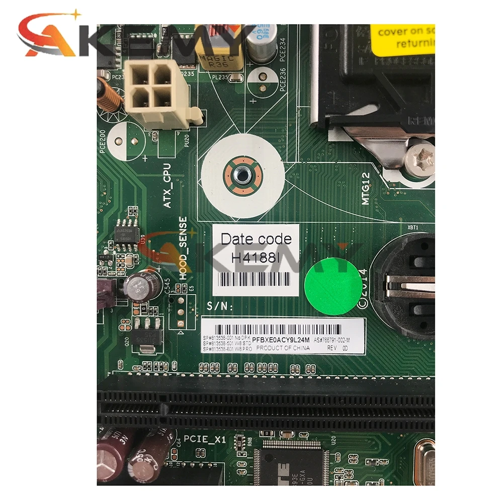For HP 405 406 G1 Desktop motherboard LGA1150 FX-ISB-8X-2 813538-001 813538-501 813538-601 766791-002 MB 100% Tested Fast Ship
For HP 405 406 G1 Desktop motherboard LGA1150 FX-ISB-8X-2 813538-001 813538-501 813538-601 766791-002 MB 100% Tested Fast Ship