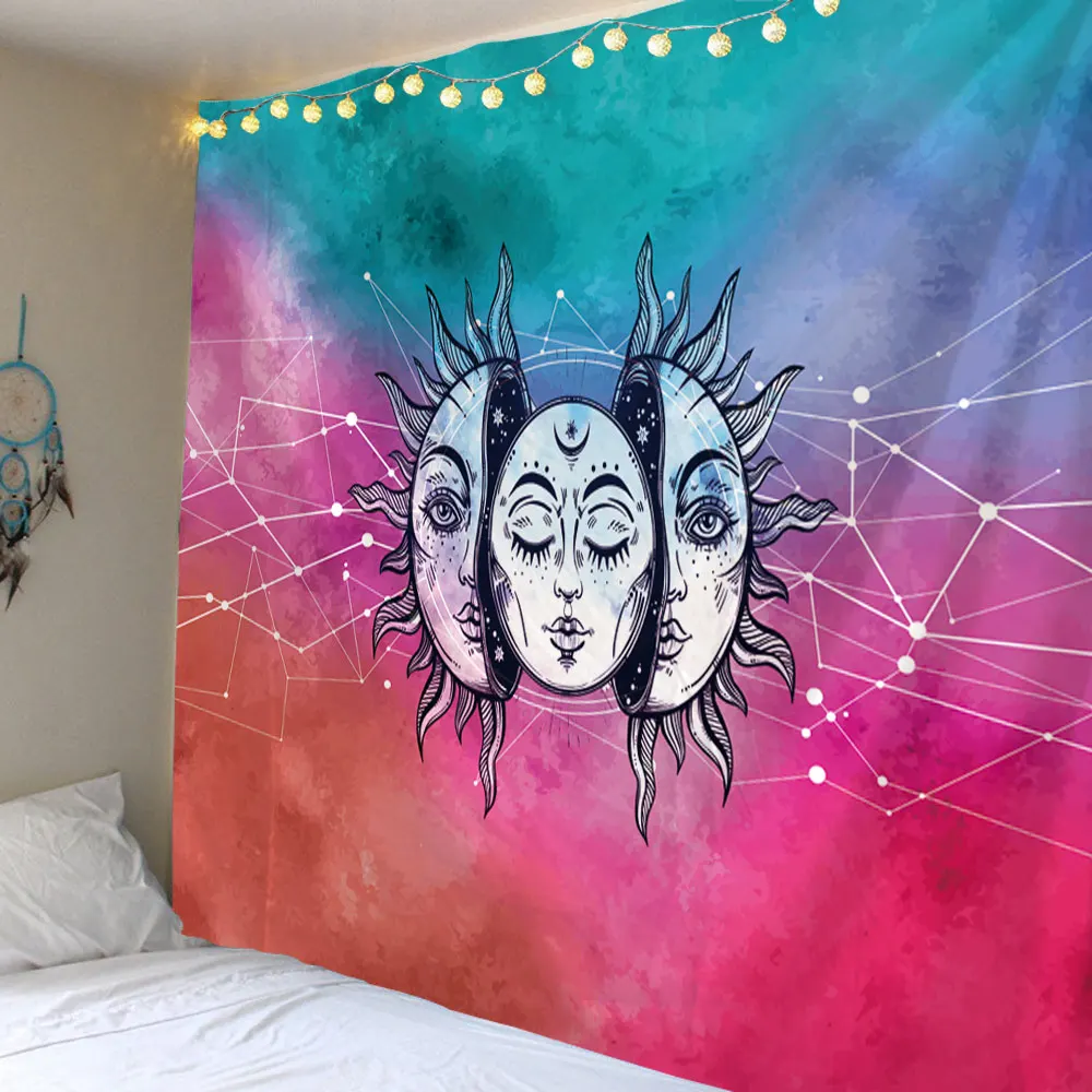 India Mandala Tapestry Wall Hanging Sun Moon Tarot Wall Tapestry Wall Carpet Psychedelic Tapiz Witchcraft Wall Cloth Tapestries
India Mandala Tapestry Wall Hanging Sun Moon Tarot Wall Tapestry Wall Carpet Psychedelic Tapiz Witchcraft Wall Cloth Tapestries