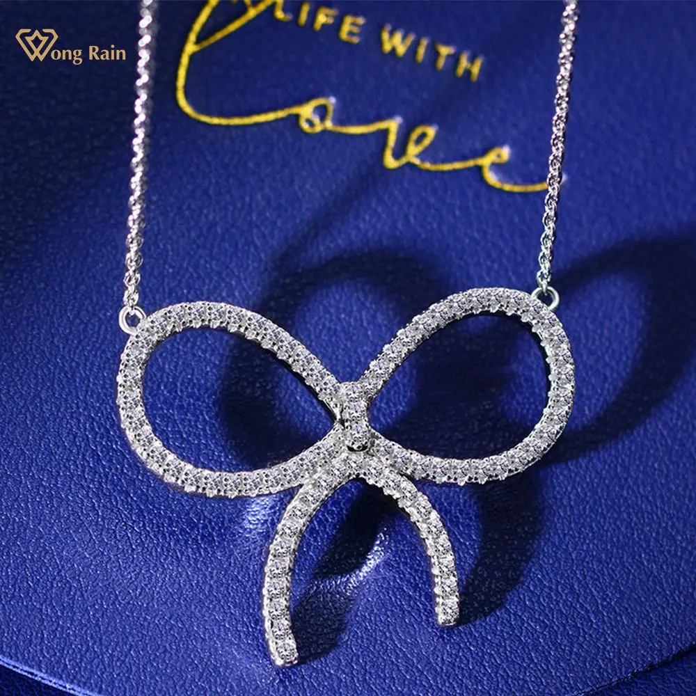 Женское ожерелье из серебра 100% пробы, с муассанитом
Женское ожерелье из серебра 100% пробы, с муассанитом