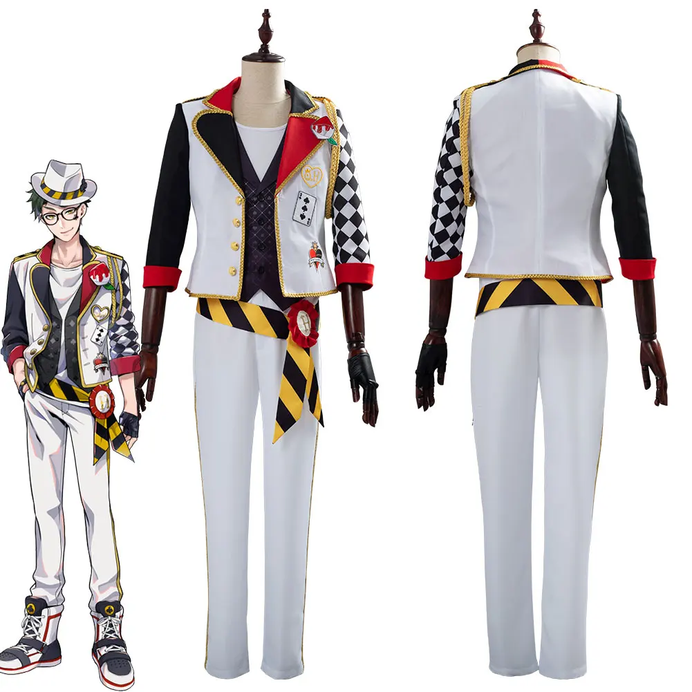 

Game Twisted-Wonderland Alice in Theme Trey Cosplay Costume Outfit Halloween Carnival Costumes Suit