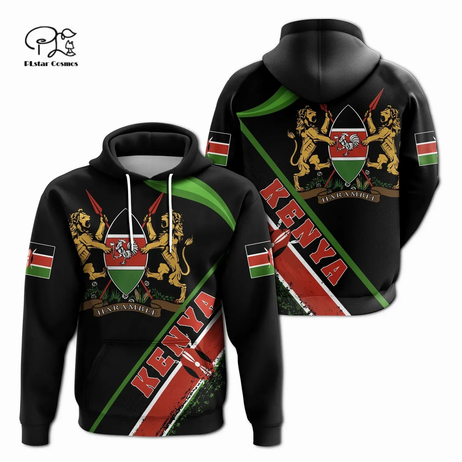 PLstar Cosmos 3DPrint Newest Afirca Kenya Flag Tribe Art Funny Unique Harajuku Streetwear Unisex Hoodie/SweatshirtZip Style-3
PLstar Cosmos 3DPrint Newest Afirca Kenya Flag Tribe Art Funny Unique Harajuku Streetwear Unisex Hoodie/SweatshirtZip Style-3