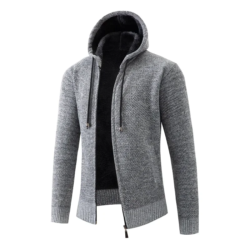 Lincici Men 's Jacket Slim -fit Hood Zipper Jacket Thickened Warm Sweater Minimalist Long Sleeve Sweater 2021 Autumn and Winter
Lincici Men 's Jacket Slim -fit Hood Zipper Jacket Thickened Warm Sweater Minimalist Long Sleeve Sweater 2021 Autumn and Winter