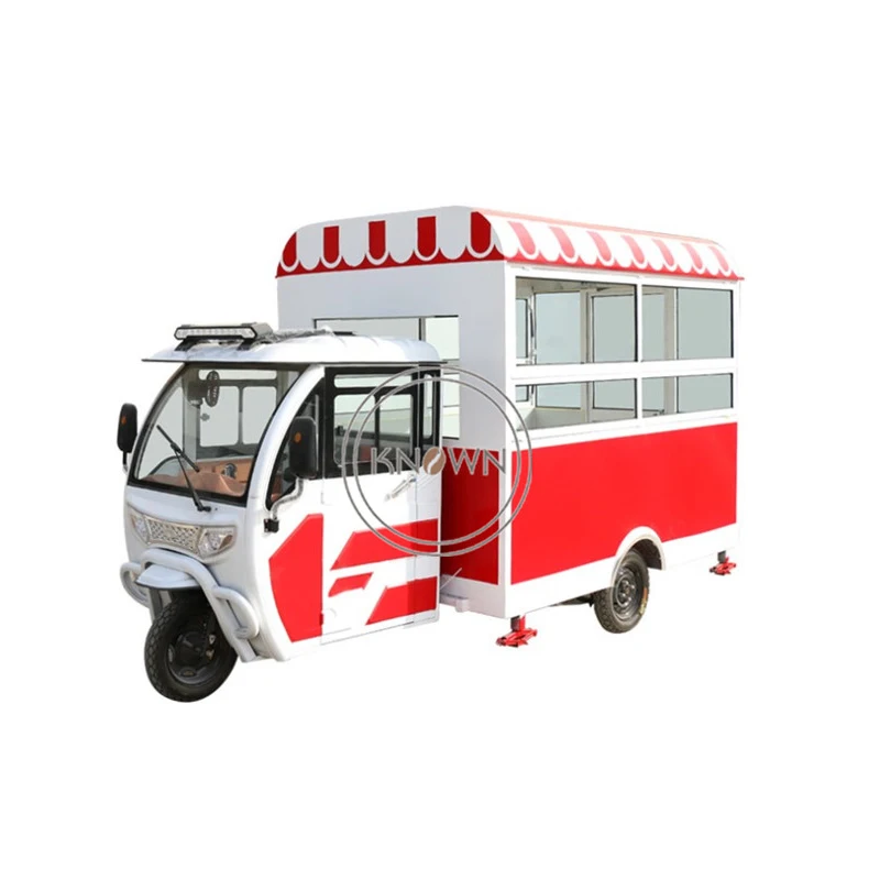 3.8m Customized Three Wheels Electric /Fuel Tricycle Snack Food Vending Truck
3.8m Customized Three Wheels Electric /Fuel Tricycle Snack Food Vending Truck
