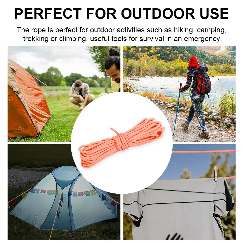 Fluorescent Cores Rope For Survival Parachute Cord Lanyard Tent Rope Lightweight For Hiking Camping Clothesline Tent Accessories 
Fluorescent Cores Rope For Survival Parachute Cord Lanyard Tent Rope Lightweight For Hiking Camping Clothesline Tent Accessories