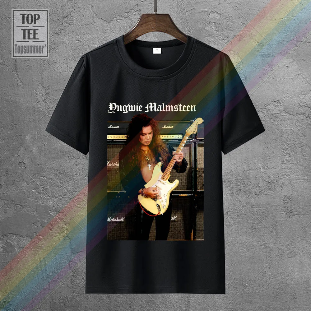 Designer T Shirts Men'S Crew Neck Fashion Short Yngwie Malmsteen Heavy Metal Guitarist T Shirts 2018 Summer New Men Cotton
Designer T Shirts Men'S Crew Neck Fashion Short Yngwie Malmsteen Heavy Metal Guitarist T Shirts 2018 Summer New Men Cotton