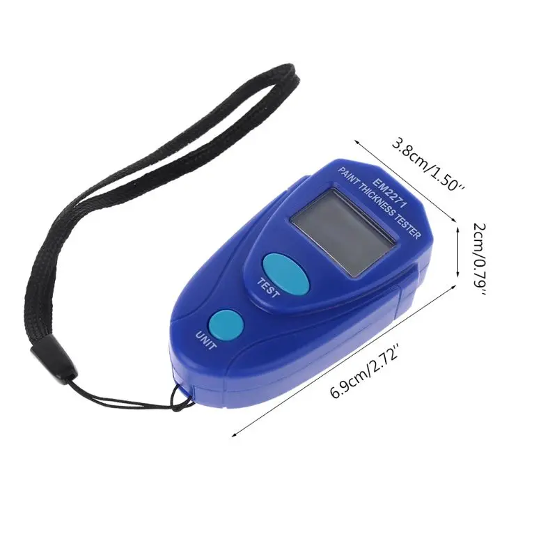 EM2271 Digital Mini Thickness Gauge Car Paint Tester Thickness Coating Meter
EM2271 Digital Mini Thickness Gauge Car Paint Tester Thickness Coating Meter