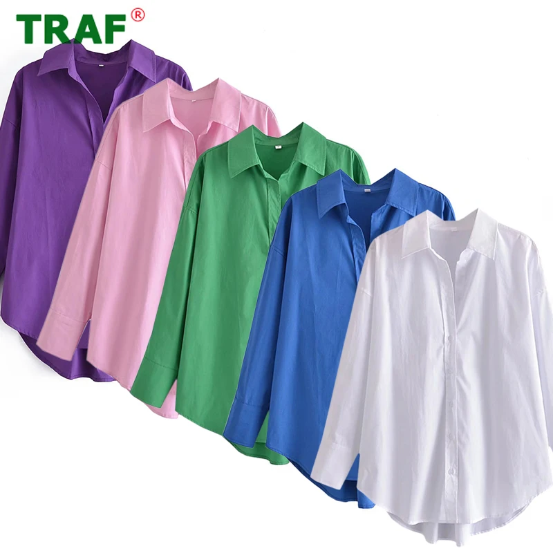 TRAF White Long Shirt Women Green Oversized Shirts Woman Long Sleeve Button Up Female Shirts Pink Blouses and Shirts Women
TRAF White Long Shirt Women Green Oversized Shirts Woman Long Sleeve Button Up Female Shirts Pink Blouses and Shirts Women