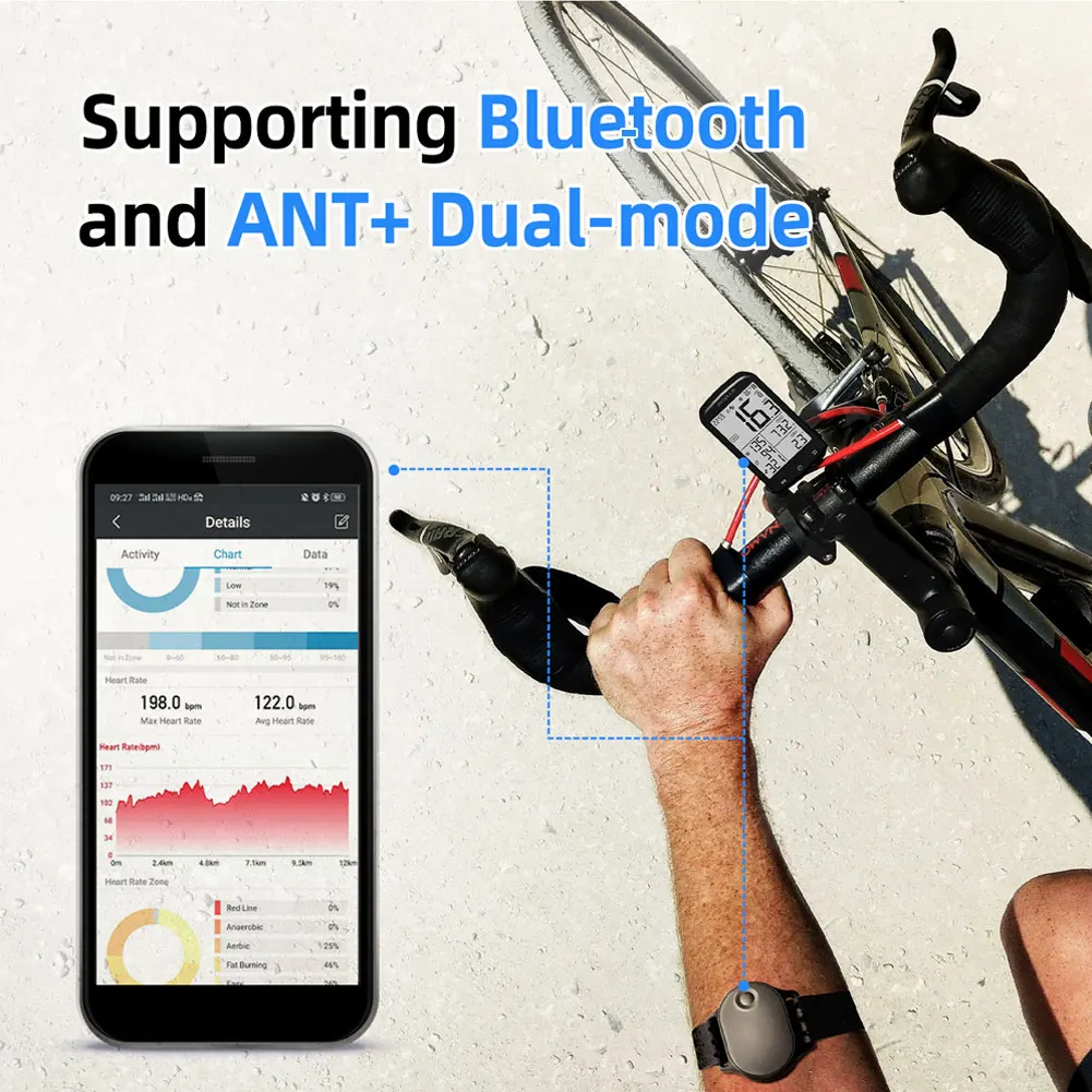 Heart Rate Monitor Wristband Fitness Bluetooth 4.0 ANT+ Tracker with Heart Rate Monitor for Running, Cycling & Fitness Activity
Heart Rate Monitor Wristband Fitness Bluetooth 4.0 ANT+ Tracker with Heart Rate Monitor for Running, Cycling & Fitness Activity