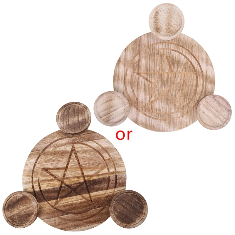 2022 New Wooden Candle Holder Astrology Pentacle Altar Plate Divination Candlestick Table Energy Ornaments Tarot Supplies
2022 New Wooden Candle Holder Astrology Pentacle Altar Plate Divination Candlestick Table Energy Ornaments Tarot Supplies
