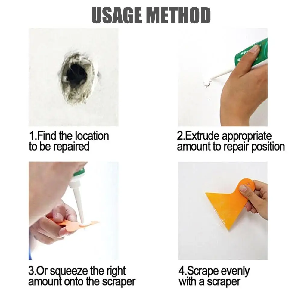 White Wall Mending Agent Repair Paint Wall Repair Plaster Durable Practical Mouldproof Environmental Valid
White Wall Mending Agent Repair Paint Wall Repair Plaster Durable Practical Mouldproof Environmental Valid