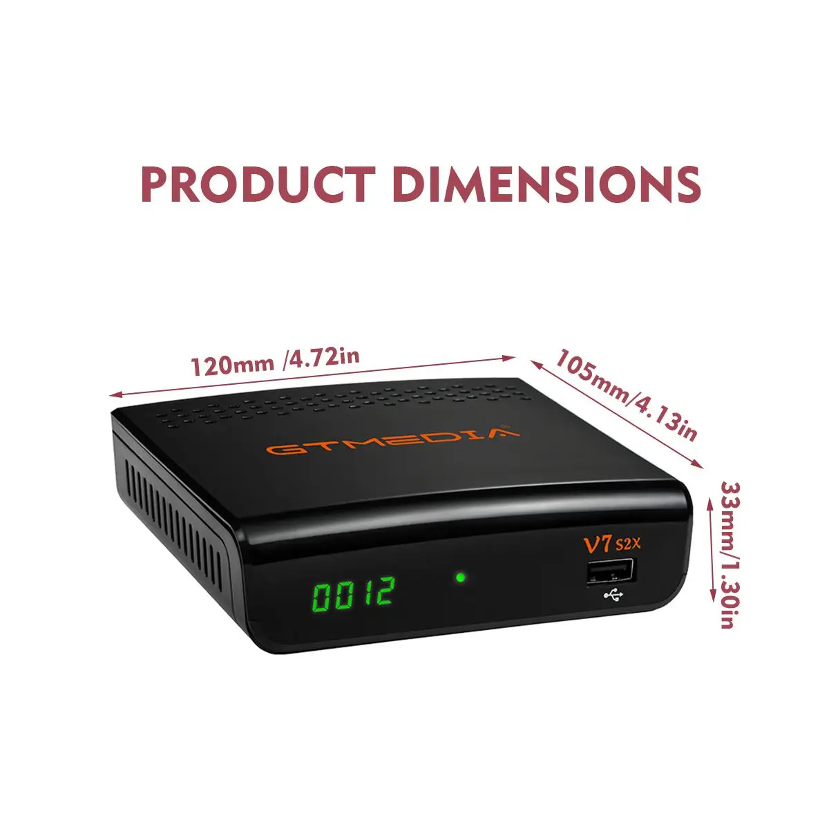 GTMEDIA DVB-S2 V7S HD Satellite Decoder 1080P DVB-S2 V7S HD Satellite TV Receiver USB WIFI Digital Video Player Set Top Box
GTMEDIA DVB-S2 V7S HD Satellite Decoder 1080P DVB-S2 V7S HD Satellite TV Receiver USB WIFI Digital Video Player Set Top Box