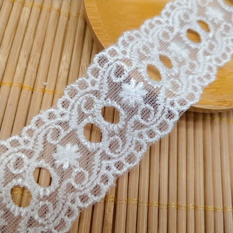 Lace shaping yarn polyester yarn bilateral wearable webbing small hole clothing accessories lace
Lace shaping yarn polyester yarn bilateral wearable webbing small hole clothing accessories lace