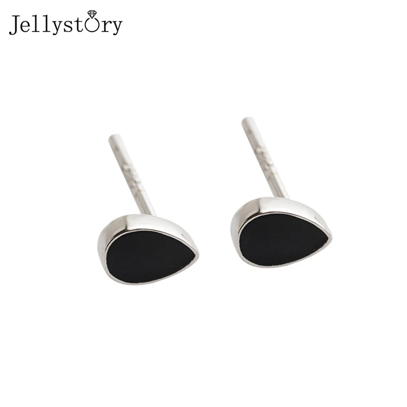 Jellystory 925 Sterling Silver Stud Earrings For Women Black Water Drop Wedding Anniversary Fine Jewelry Female Gifts 4*5.8mm
Jellystory 925 Sterling Silver Stud Earrings For Women Black Water Drop Wedding Anniversary Fine Jewelry Female Gifts 4*5.8mm