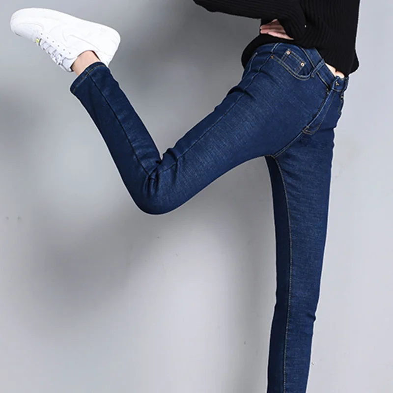 AIRGRACIAS Plus Velvet Women's Jeans Brand Denim Classic Popular Retro Wild Slim High Stretch Warm Jeans 25-32 9 Points Pants
AIRGRACIAS Plus Velvet Women's Jeans Brand Denim Classic Popular Retro Wild Slim High Stretch Warm Jeans 25-32 9 Points Pants
