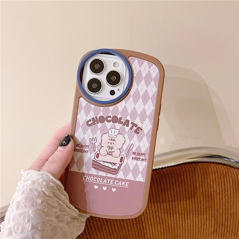 Cartoon Cake Bear Phone Case For iPhone X XR XS 6 6s 11 12 13 Mini Pro Max 7 8 Plus SE2020 Round Hole Silicone Cover Cases
Cartoon Cake Bear Phone Case For iPhone X XR XS 6 6s 11 12 13 Mini Pro Max 7 8 Plus SE2020 Round Hole Silicone Cover Cases