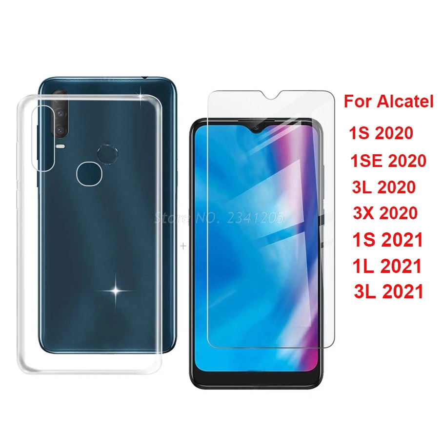 Soft Black TPU Case Cover For Alcatel 1S 2020 5028Y 1SE 3L 3X 2020 (4 Camera) Etui with Tempered Glass For Alcatel 1S 1L 3L 2021
Soft Black TPU Case Cover For Alcatel 1S 2020 5028Y 1SE 3L 3X 2020 (4 Camera) Etui with Tempered Glass For Alcatel 1S 1L 3L 2021
