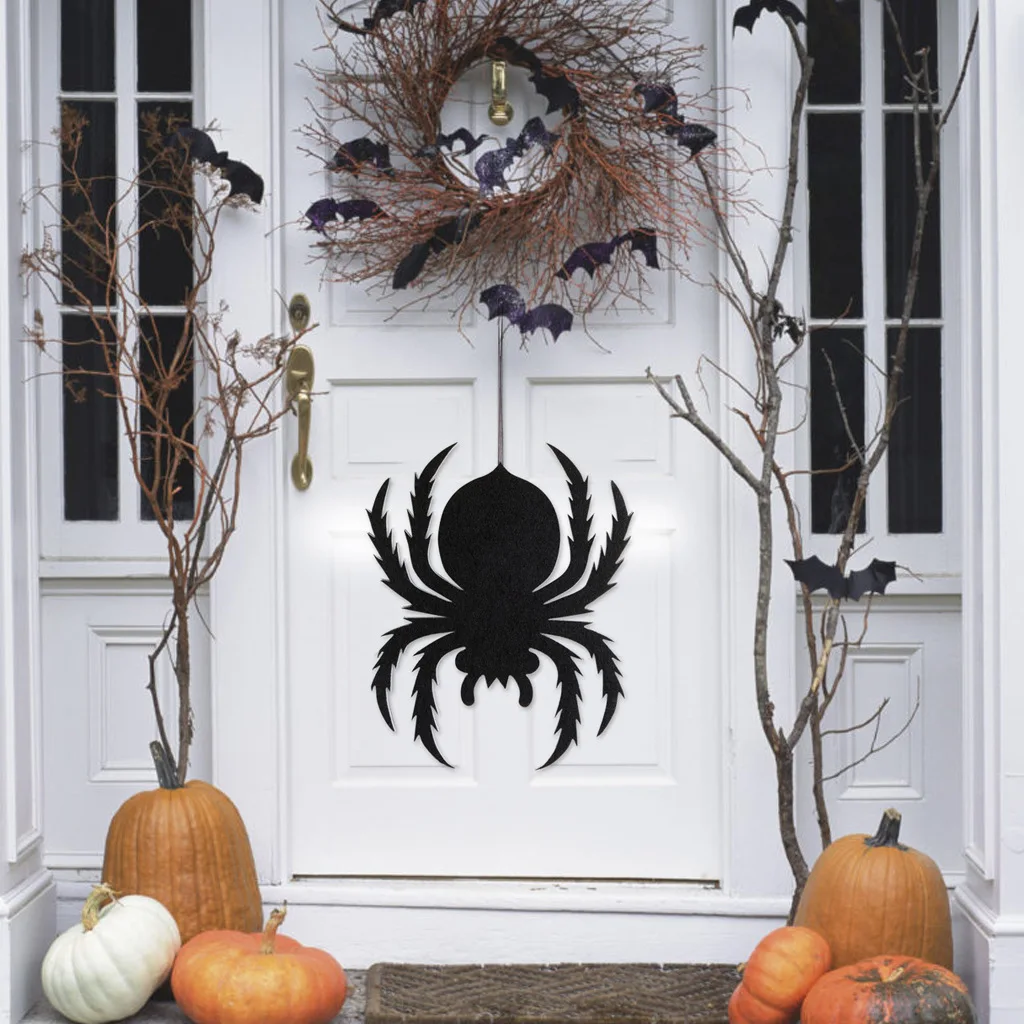 Halloween Door Hanging and Wall Decorations Party Supplies Decoration Ornaments Crafts Witch Spider Web Tablecloth | Дом и сад