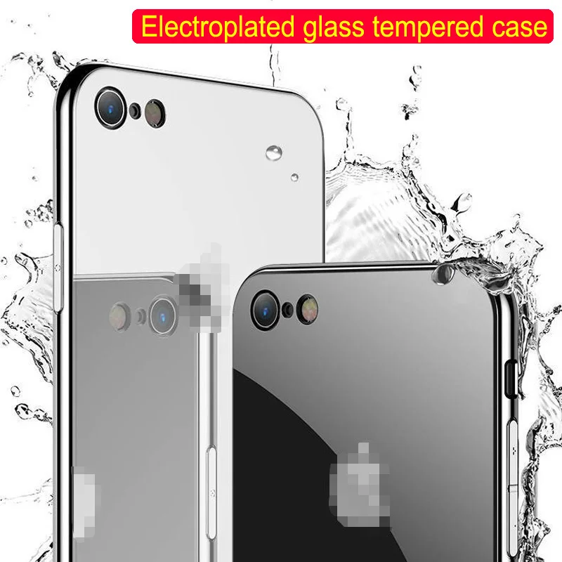 Mirror Plating Glass Tempered Back Case for iPhone 11Pro Max 6 7 8 plus X XS max XR Cover Luxury Shockproof Protection Coque
Mirror Plating Glass Tempered Back Case for iPhone 11Pro Max 6 7 8 plus X XS max XR Cover Luxury Shockproof Protection Coque