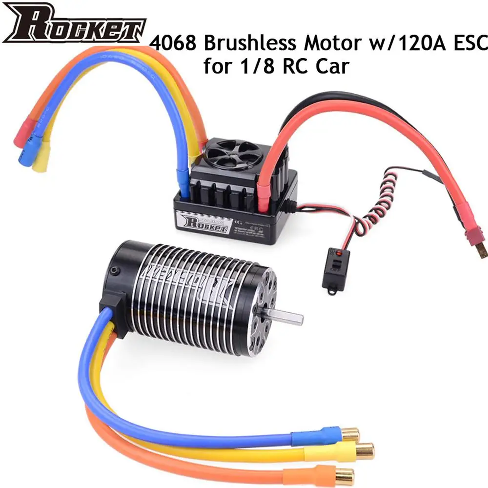 Ракета 4068 1900KV 2050KV 2650KV бесщеточный двигатель с 120A ESC для 1/8 RC гоночный автомобиль грузовик Truggy на дороге
Ракета 4068 1900KV 2050KV 2650KV бесщеточный двигатель с 120A ESC для 1/8 RC гоночный автомобиль грузовик Truggy на дороге