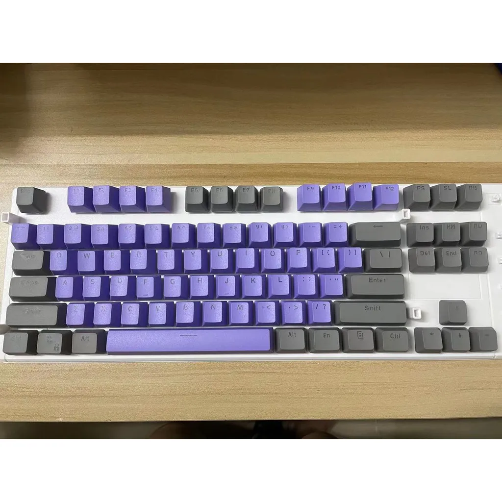 Grayish purple Keycaps, Topwang 87 PBT Keys Keycaps Mechanical Keyboard Keycaps Double Backlit Word Transparent Color Gaming key
Grayish purple Keycaps, Topwang 87 PBT Keys Keycaps Mechanical Keyboard Keycaps Double Backlit Word Transparent Color Gaming key