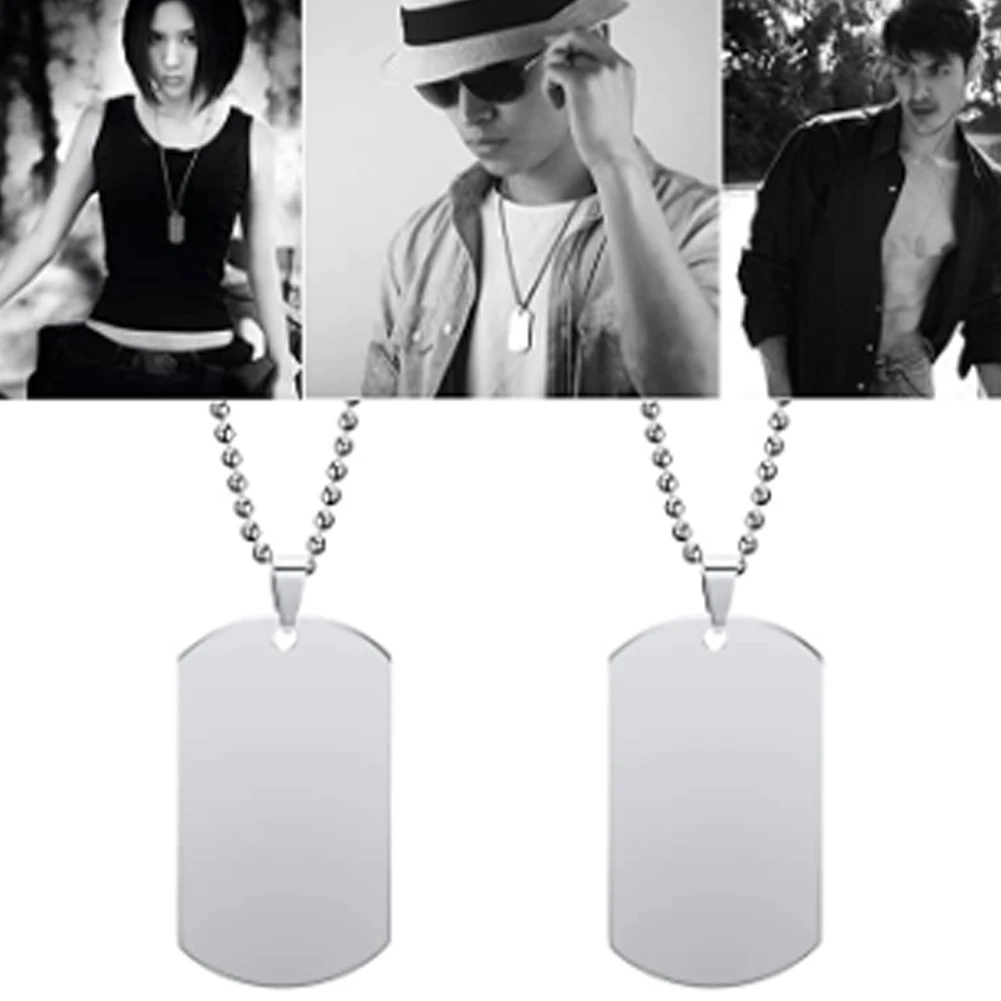 Punk Unique Mens Military Army Style Tags Chain Pendant Necklace For Men Women Dog Tag Pendant Necklace Jewelry Gift
Punk Unique Mens Military Army Style Tags Chain Pendant Necklace For Men Women Dog Tag Pendant Necklace Jewelry Gift