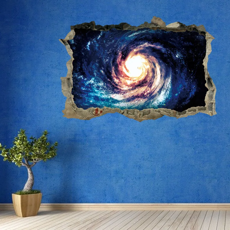 Free Shipping 3D wall sticking broken wall star series black hole vortex home decoration removable
Free Shipping 3D wall sticking broken wall star series black hole vortex home decoration removable