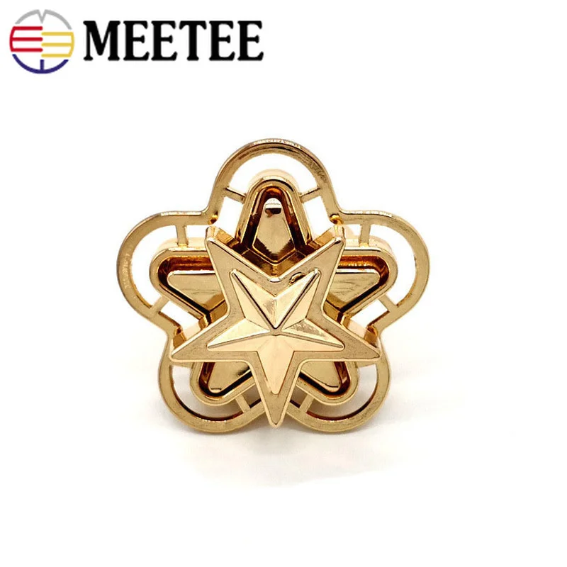 10pcs Meetee 42mm New Metal Star Twist Lock Closure Locks Snaps Purse Clasp Buckles Handmade Bag Luggage Hardware Accessories
10pcs Meetee 42mm New Metal Star Twist Lock Closure Locks Snaps Purse Clasp Buckles Handmade Bag Luggage Hardware Accessories
