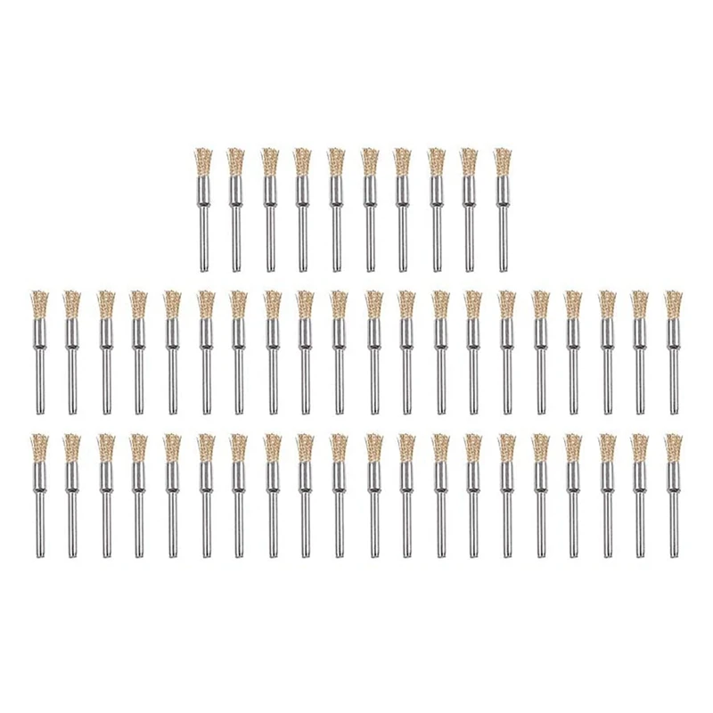 50Pcs Brass Wire Brush 5mm Diameter Polishing Brush for Metal Rust Removal Jade Polishing Wood Carving Tools
50Pcs Brass Wire Brush 5mm Diameter Polishing Brush for Metal Rust Removal Jade Polishing Wood Carving Tools