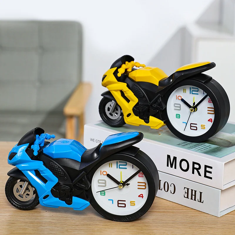 Antique motorcycle alarm clock decoration creative locomotive clock student children's gift plastic pointer clock
Antique motorcycle alarm clock decoration creative locomotive clock student children's gift plastic pointer clock