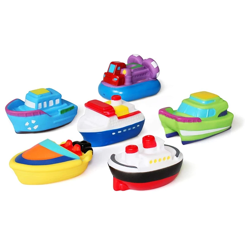 6Pc Bath Toys Floating Bath Boat Toys Baby Soft Bath Time Toys Bathtub Pool Water Toys and Soft Bath Toys for Toddlers
6Pc Bath Toys Floating Bath Boat Toys Baby Soft Bath Time Toys Bathtub Pool Water Toys and Soft Bath Toys for Toddlers