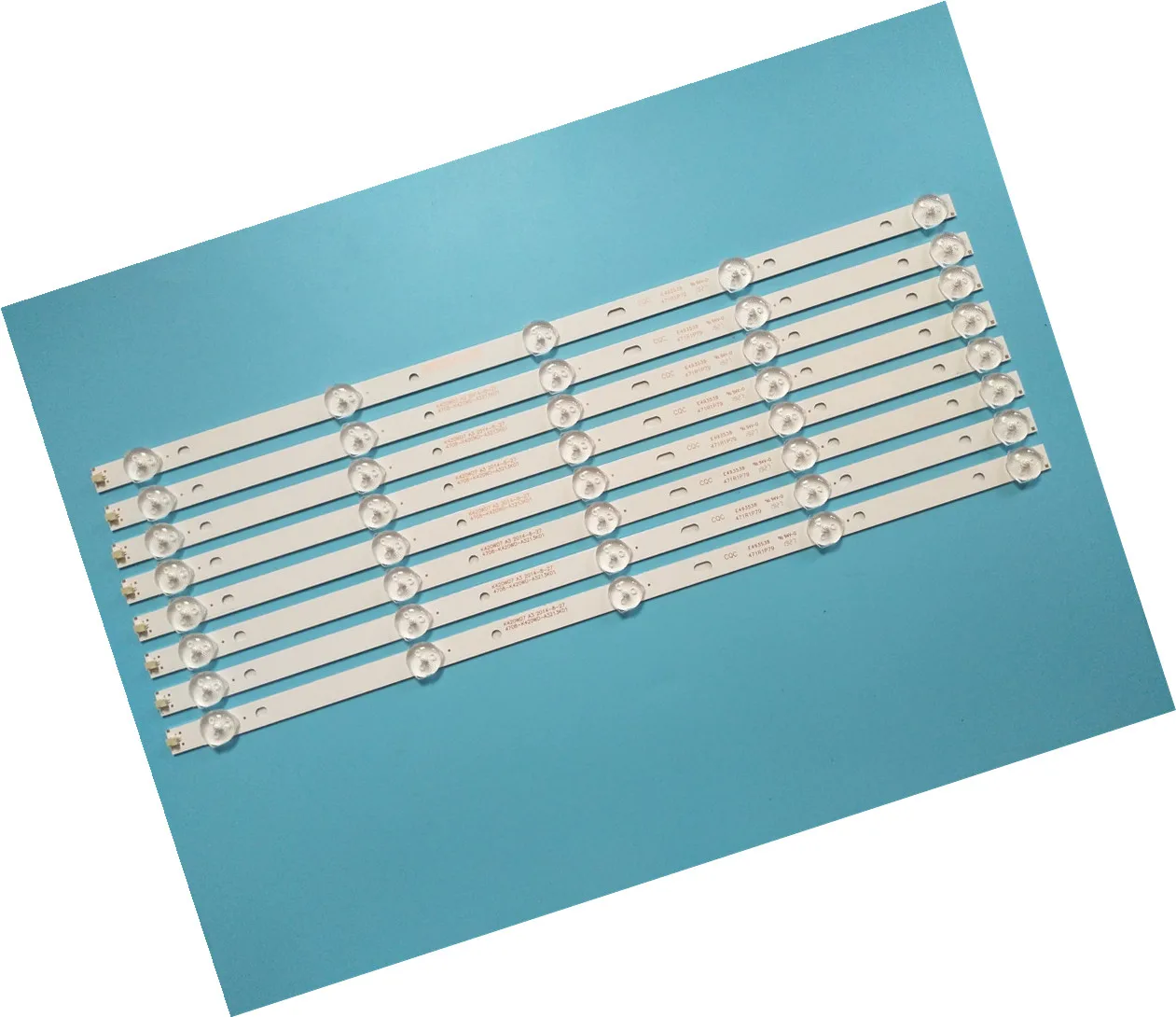 New Kit 8 PCS 5LED(3V) 415mm LED Backlight strip for 43PFF5459 42PUF6052 K420WD7 4708-K420WD-A3213K01 K420WDB TH-43C500C
New Kit 8 PCS 5LED(3V) 415mm LED Backlight strip for 43PFF5459 42PUF6052 K420WD7 4708-K420WD-A3213K01 K420WDB TH-43C500C