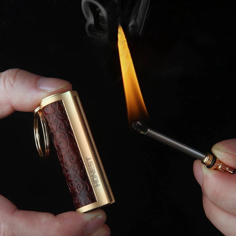 Camping metal lighter permanent match kerosene lighter smoking accessories men's key chain outdoor waterproof gadget gift
Camping metal lighter permanent match kerosene lighter smoking accessories men's key chain outdoor waterproof gadget gift